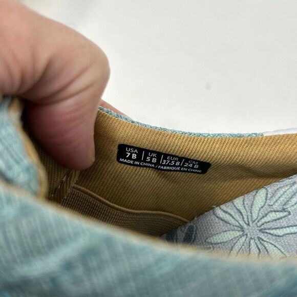 Spenco Revitalign Harmony Petals Blue Slip On Shoes Sz 7 Comfort Orthotic - Picture 6 of 9